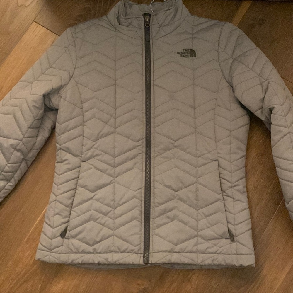 Cozy NorthFace Gray Puffer Jacket